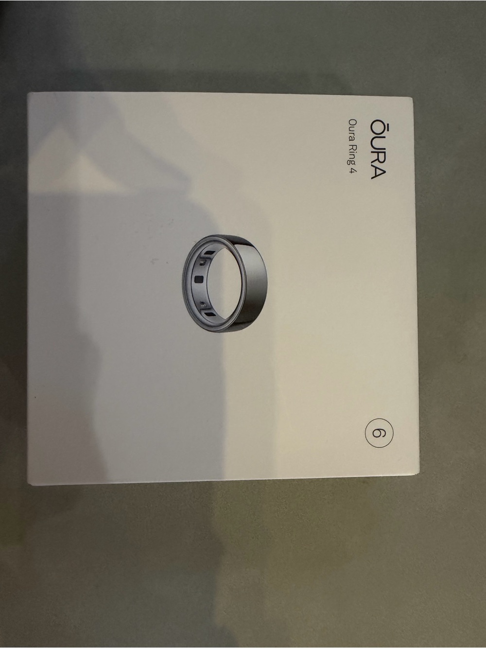 Oura Ring Gen4  - Silver Size 6
